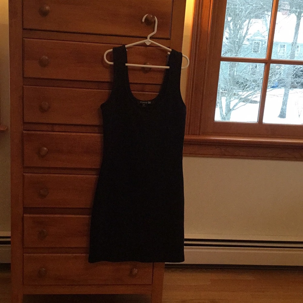 Black form fitting dress